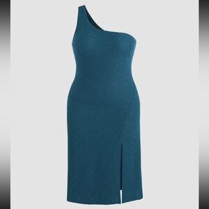 Blue one shoulder dress from Cider